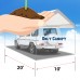 Strong Camel New 10'x20' Carport Replacement Canopy Cover for Tent Top Garage Shelter Cover w Ball Bungees (Only cover, Frame is not included )   566064567